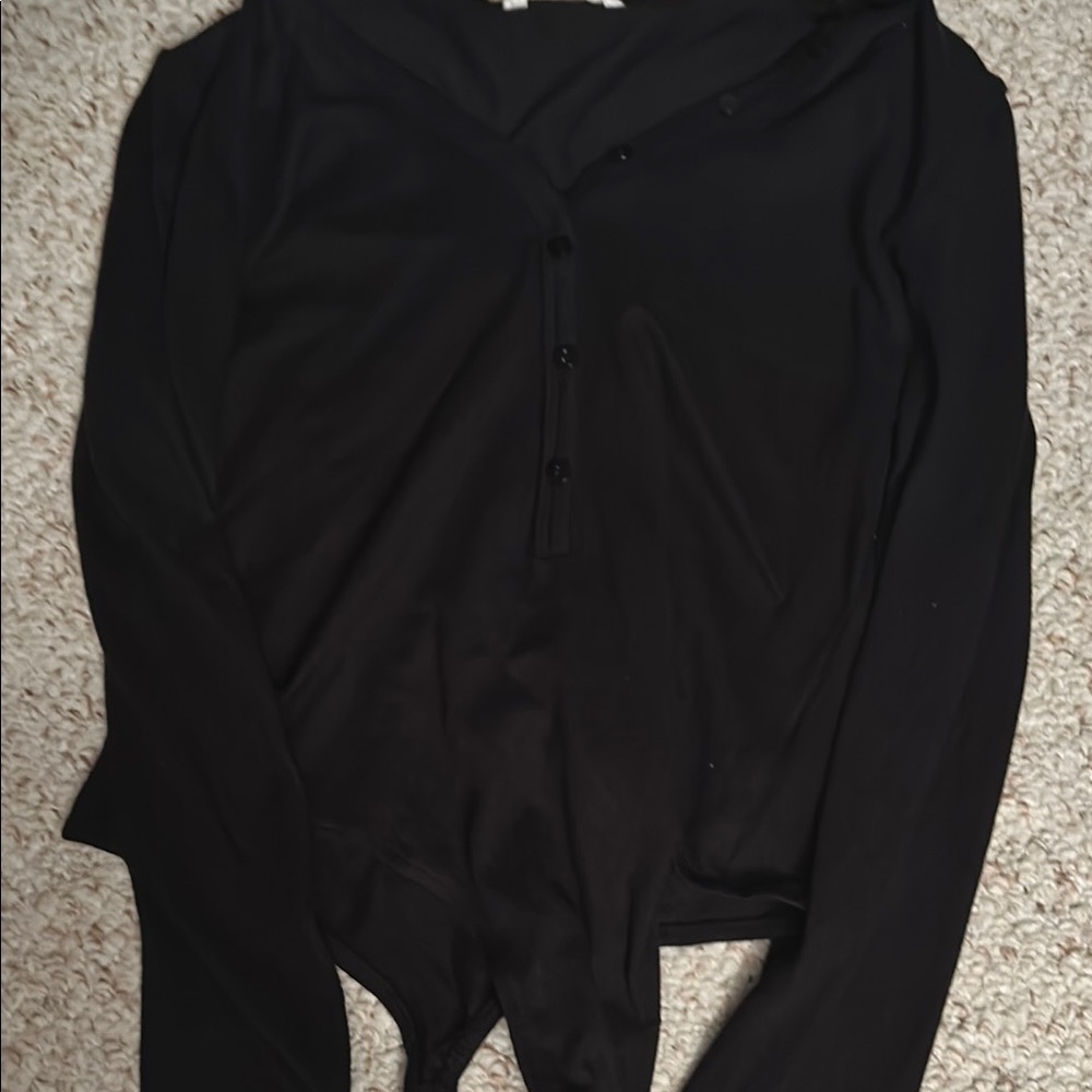 Black Long Sleeve Bodysuit